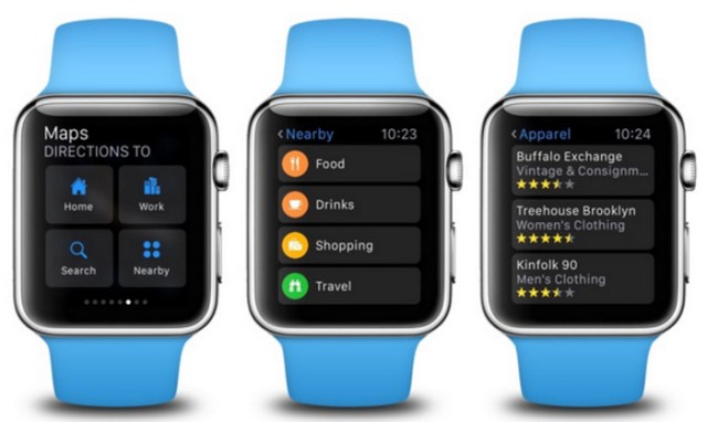 WatchOS 2.2 Tambahkan Nearby Search di Apple Watch