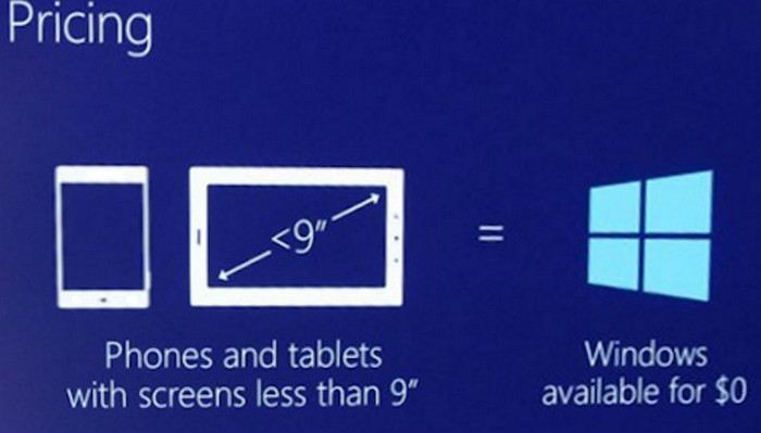 Microsoft Gratiskan Windows 10 Mobile untuk Perangkat 9 Inci