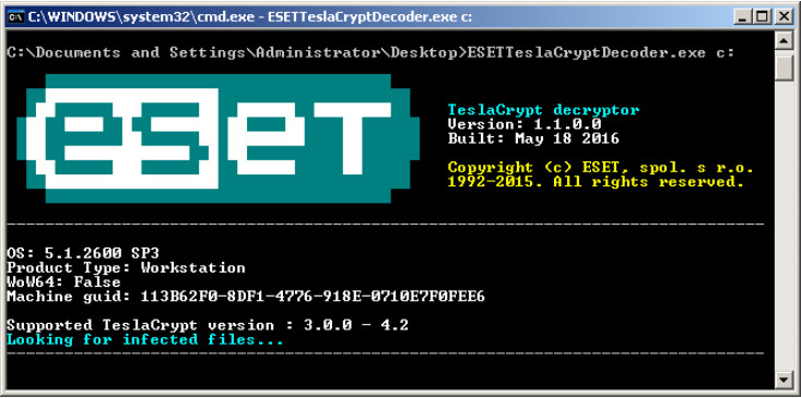 ESET Rilis Teslacrypt Decryptor