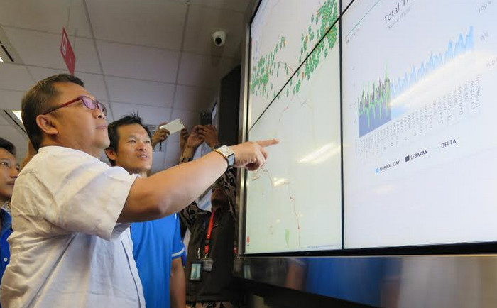 Menkominfo ‘Blusukan’ ke Pusat Monitoring XL