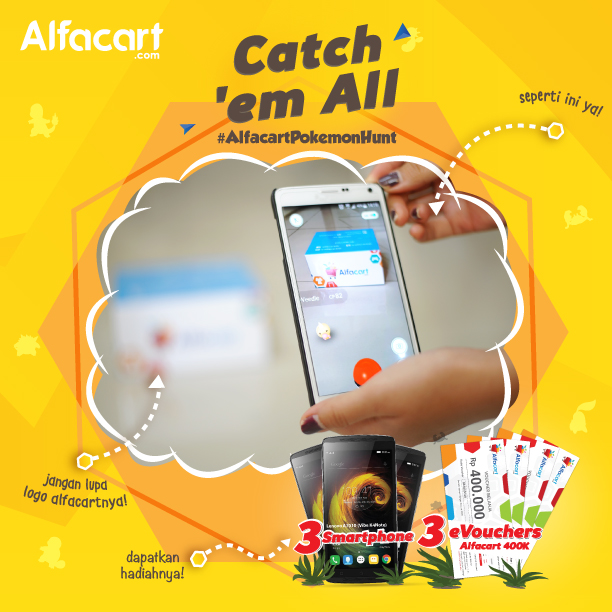 Alfacart.com Ajak Pelanggan Berburu Pokemon