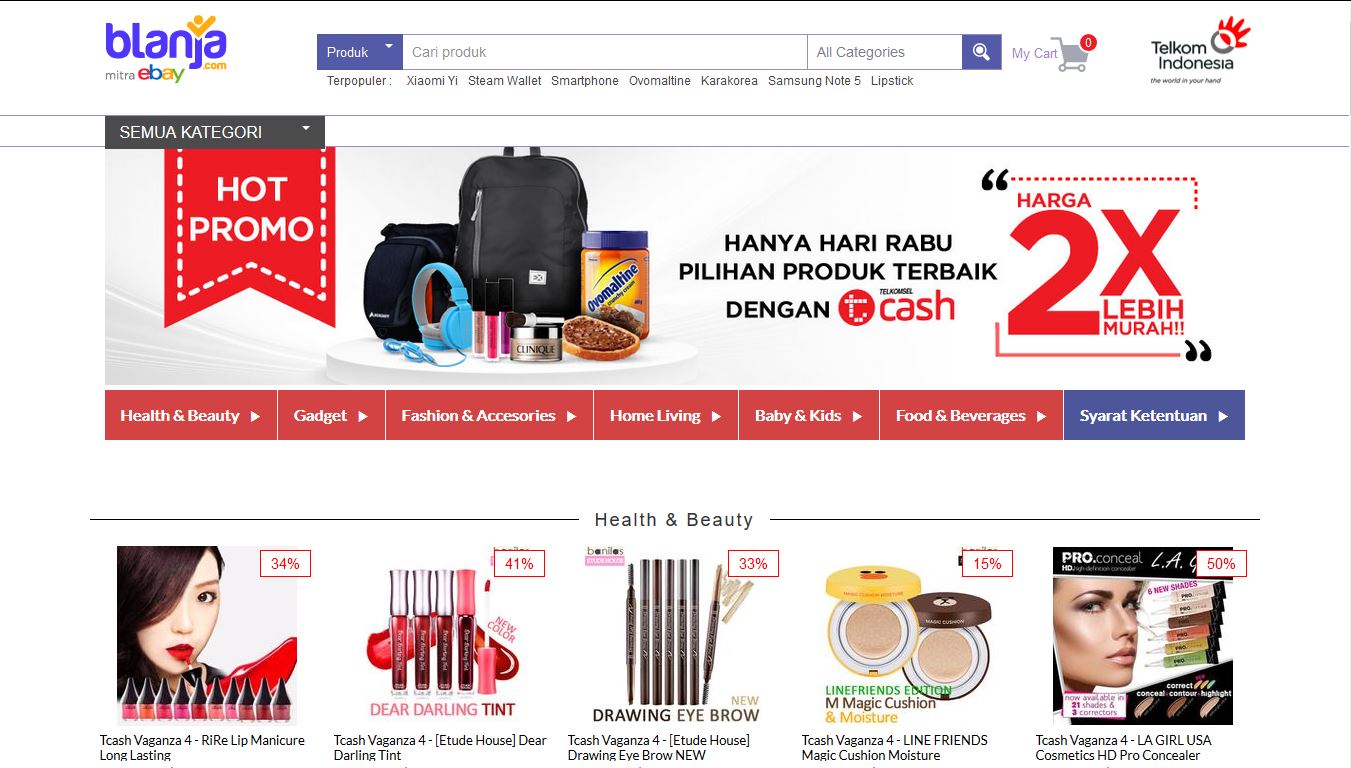 Blanja.com Tawarkan Belanja Lebih Murah Pakai TCASH