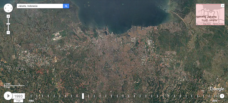 Tampilkan kondisi Bumi dari 1984