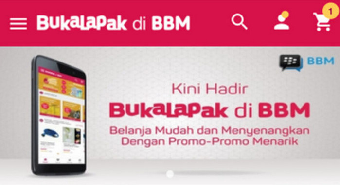 BBM Gandeng Bukalapak Luncurkan BBM Shopping