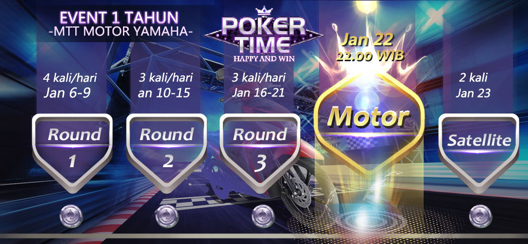 Mau Motor Yamaha? Ikuti Turnamen Game Poker Time