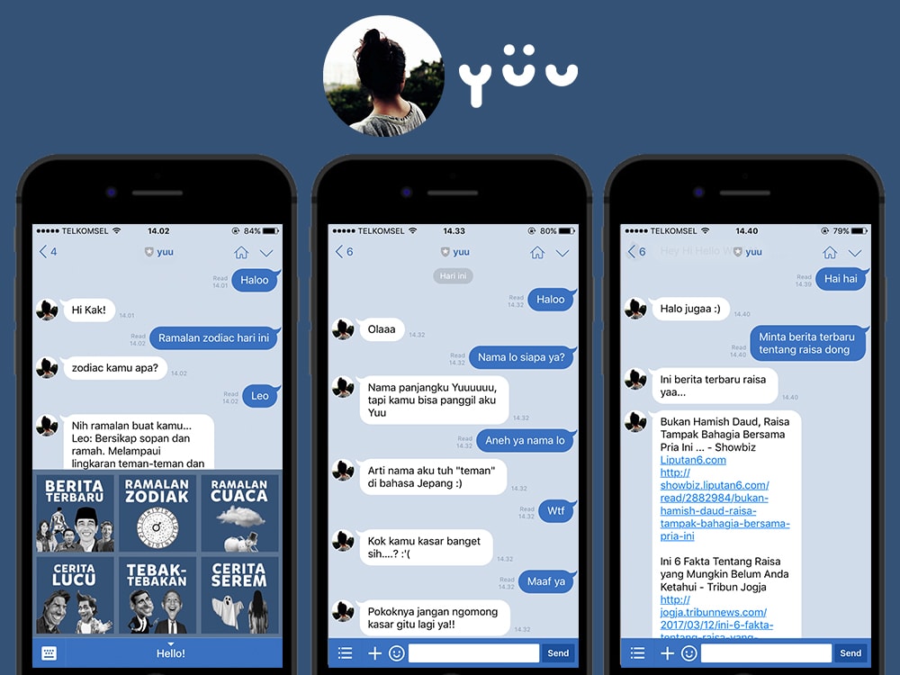 YUU, Chatbot Yang Bisa Ngobrol Layaknya Seorang Manusia