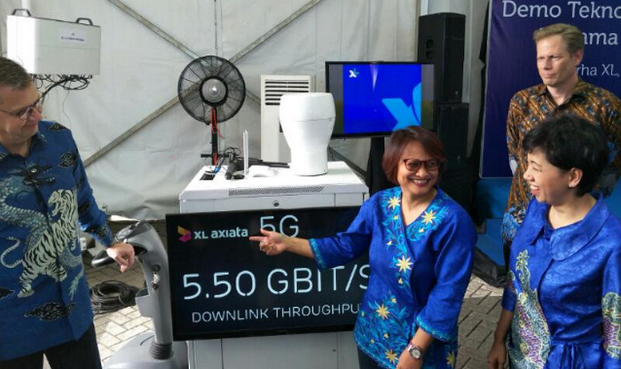 Uji Coba Pertama, Kecepatan 5G XL Tembus 5.5Gbps