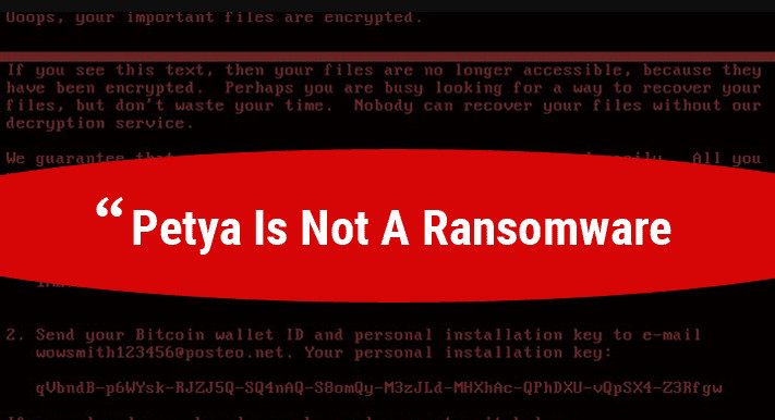 Petya Itu Ransomware atau Wiper? Ini Penjelasannya