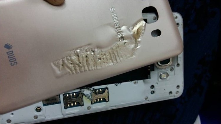 Samsung Galaxy J7 (2016) meledak