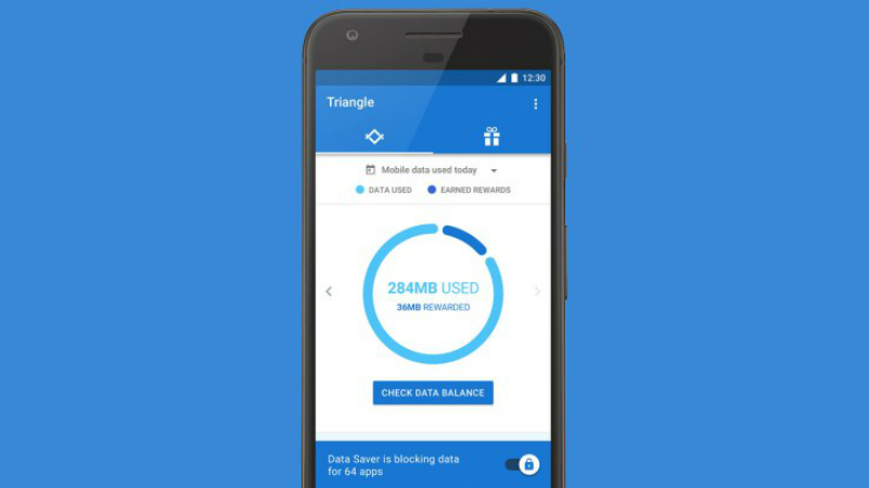 Triangle, Cara Google Menghemat Penggunaan Data Android