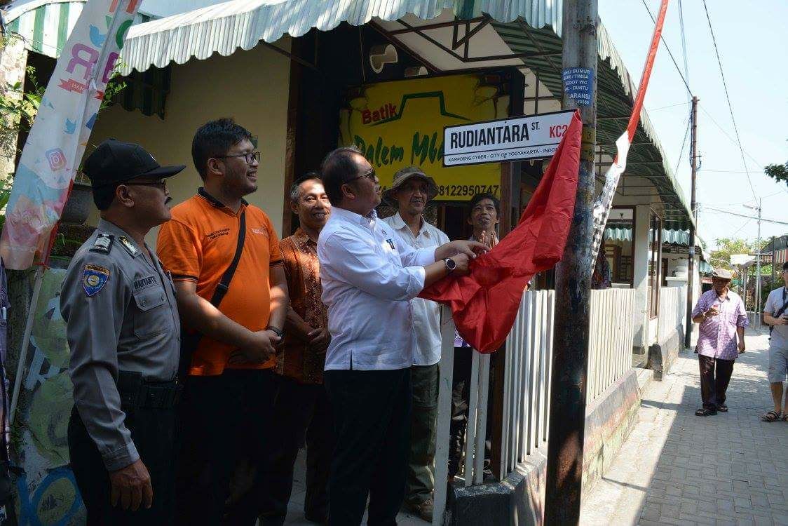 Ada “Jalan Rudiantara” di Kampoeng Cyber Yogyakarta