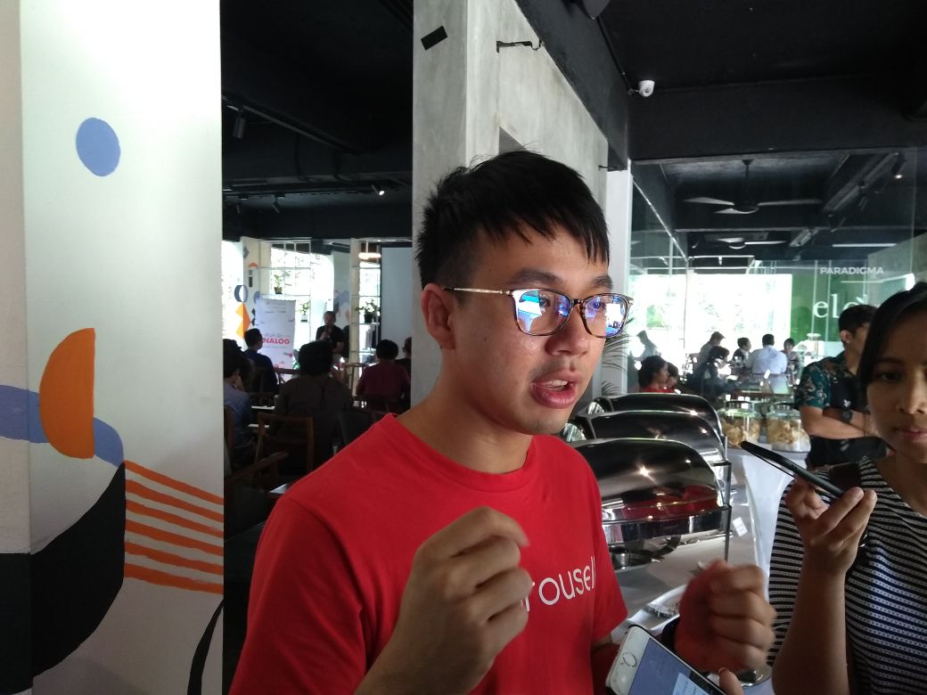 Co-Founder Carousell Marcus Tan (telset.id | nur chadra)