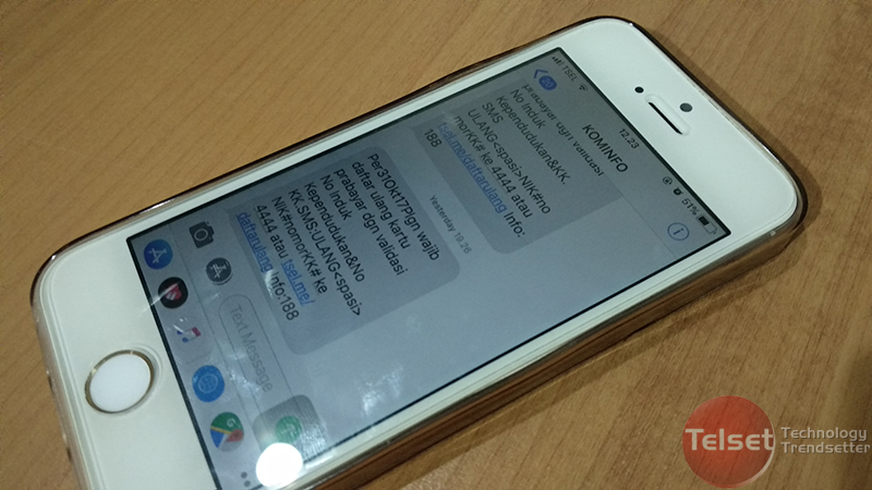 Regristrasi Kartu SIM (telset.id | nur chandra)