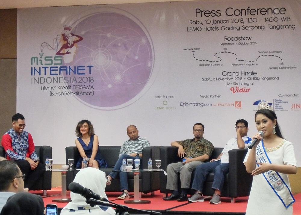 Menekan Hate Speech, APJII Gelar Pemilihan Miss Internet Indonesia 2018