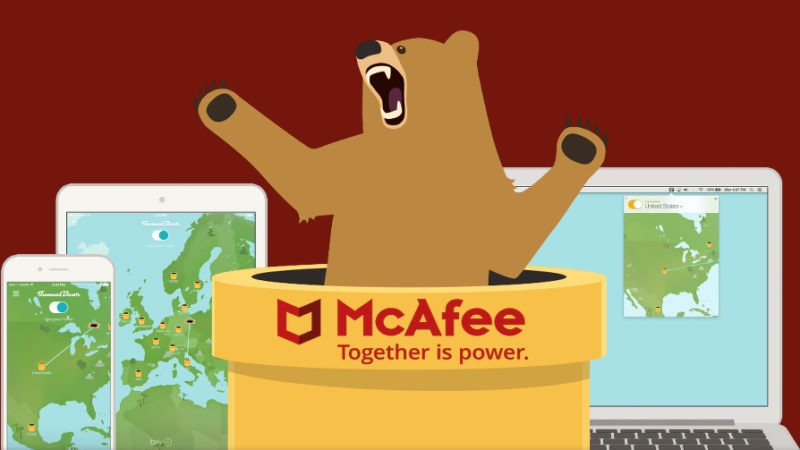 McAfee Beli Penyedia VPN TunnelBear