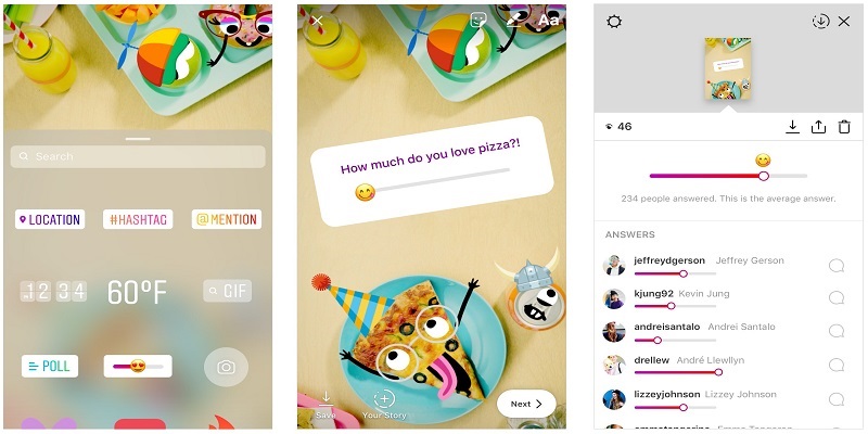 Jawab Polling di Instagram Kini Cukup Geser Emoji