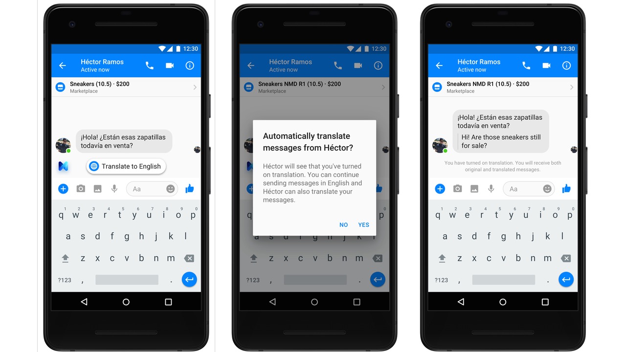 Facebook Messenger akan Punya Penerjemah