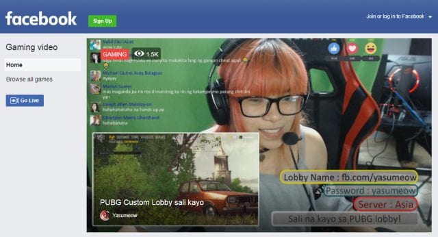 FB.GG, Portal Video Streaming Game dari Facebook