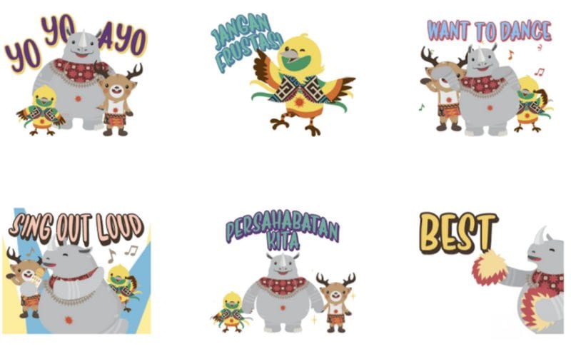 LINE Luncurkan Stiker Bertema Asian Games 2018