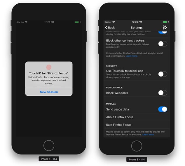 Buka Tutup Mozilla Firefox Focus Kini Bisa Pakai Touch ID