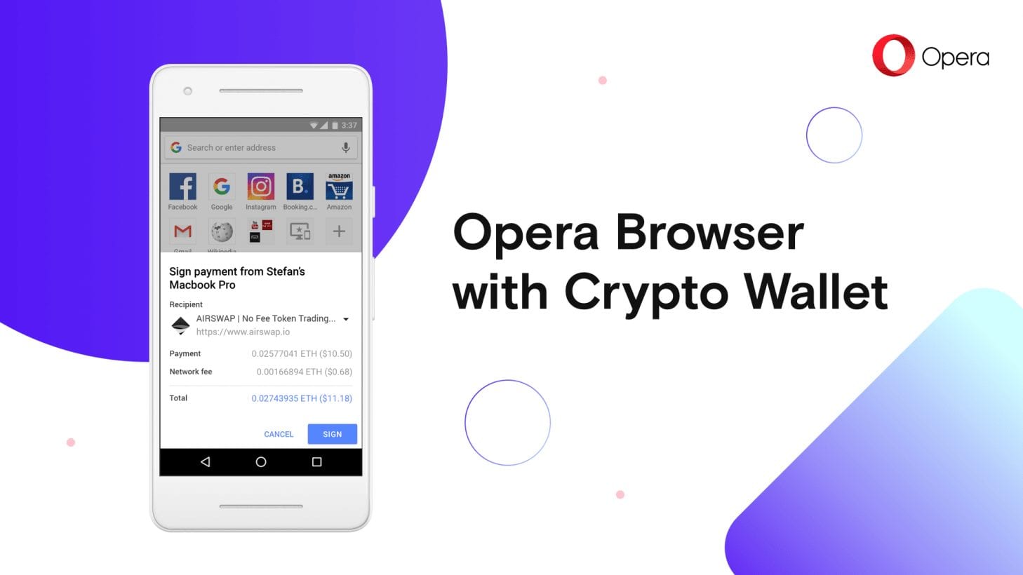 Opera Hadirkan Layanan Dompet Mata Uang Kripto di Desktop