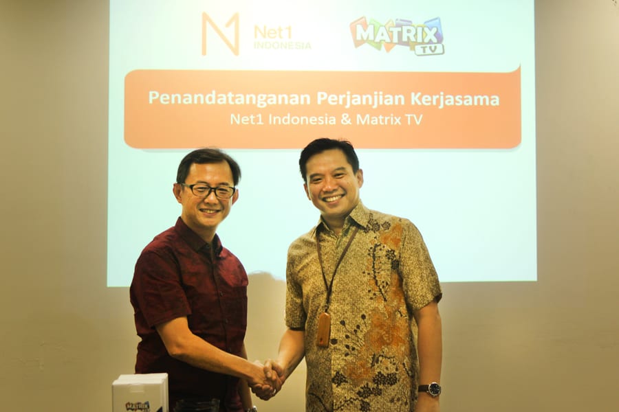 Tambah Pelanggan, Net1 Indonesia Bekerjasama dengan Matrix TV