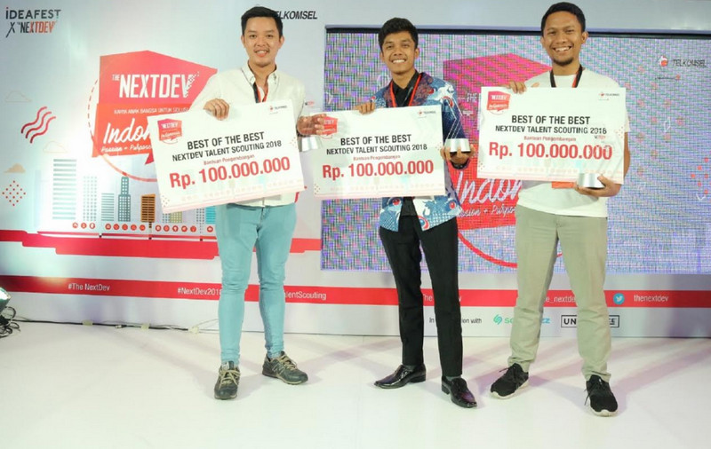 Telkomsel Umumkan 3 Aplikasi Pemenang The NextDev 2018