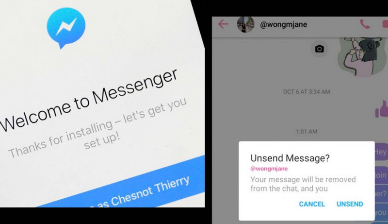 Sah! Pengguna Bisa Hapus Pesan Terkirim di Facebook Messenger