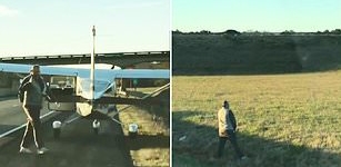 Siswa Pilot Lakukan Pendaratan Darurat Lalu Kencing di Pinggir Jalan