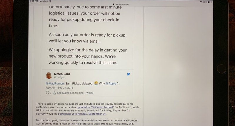 Sejumlah Pengguna Keluhkan Layar iPad Pro Keluaran 2017