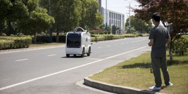 Startup di China Produksi Massal Mobil Otonom Pengirim Barang