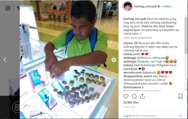 Terharu, Ayah Kumpulkan Koin Demi Belikan Anak Ponsel