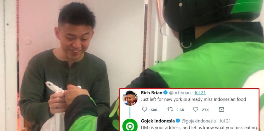 Viral! Pesanan Go-food Rich Brian Diantar Sampai New York