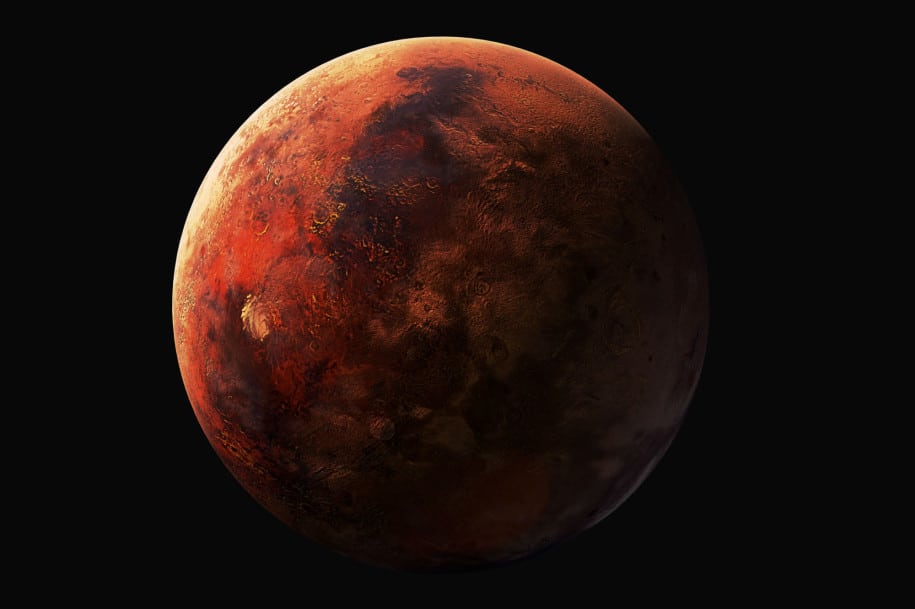 Semburan aneh di planet Mars