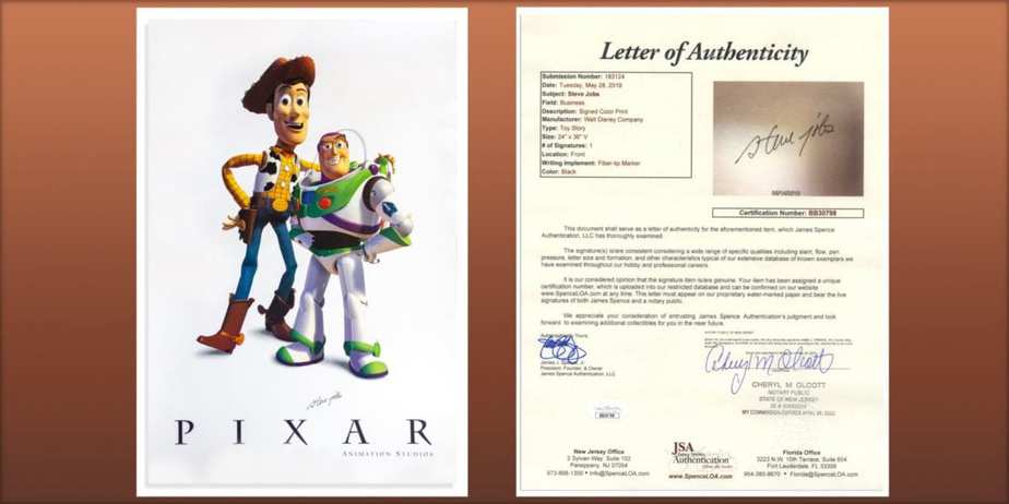 Poster Toy Story Bertanda Tangan Steve Jobs Laku Rp 445 Juta