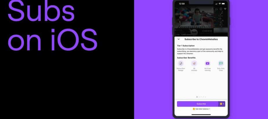Twitch di iOS