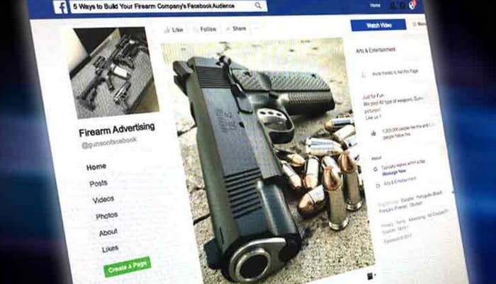 Iklan Senjata di Facebook