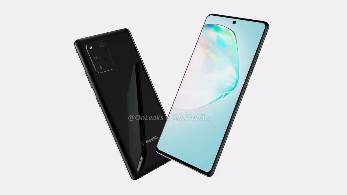 Desain Galaxy Note 10 Lite