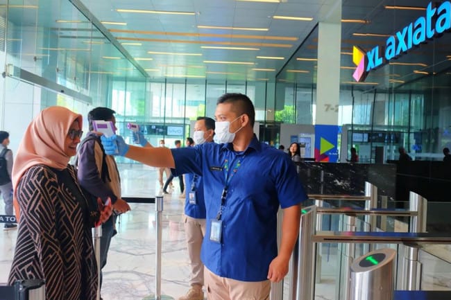 Kantor XL Antisipasi Corona