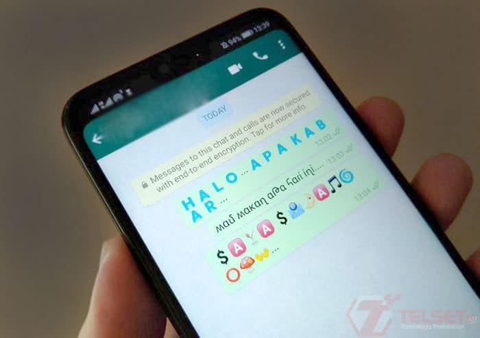 Cara mengubah warna tulisan di WhatsApp Cara ganti font