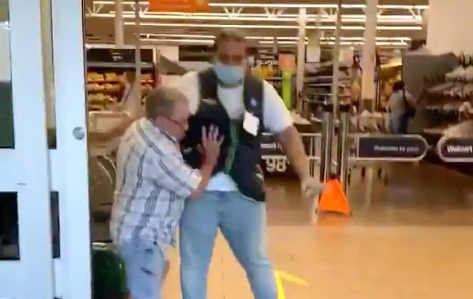 Abaikan Penggunaan Masker, Kakek Ini Ngeyel Terobos Supermarket