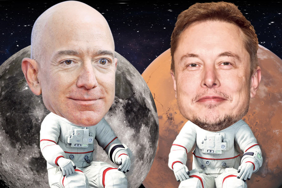 Bezos dan Musk Menjajah Antariksa