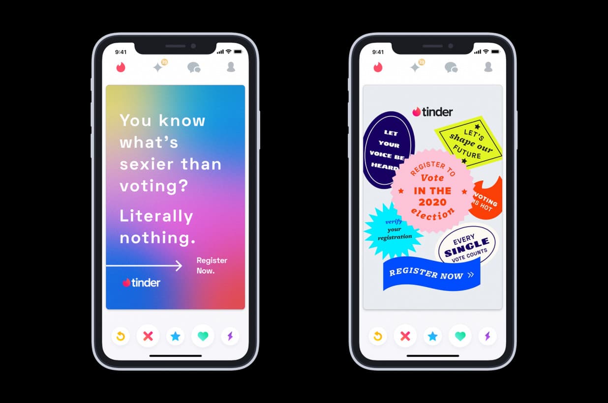 Tinder dkk Minta Pengguna Nyoblos pada Pemilu AS 2020