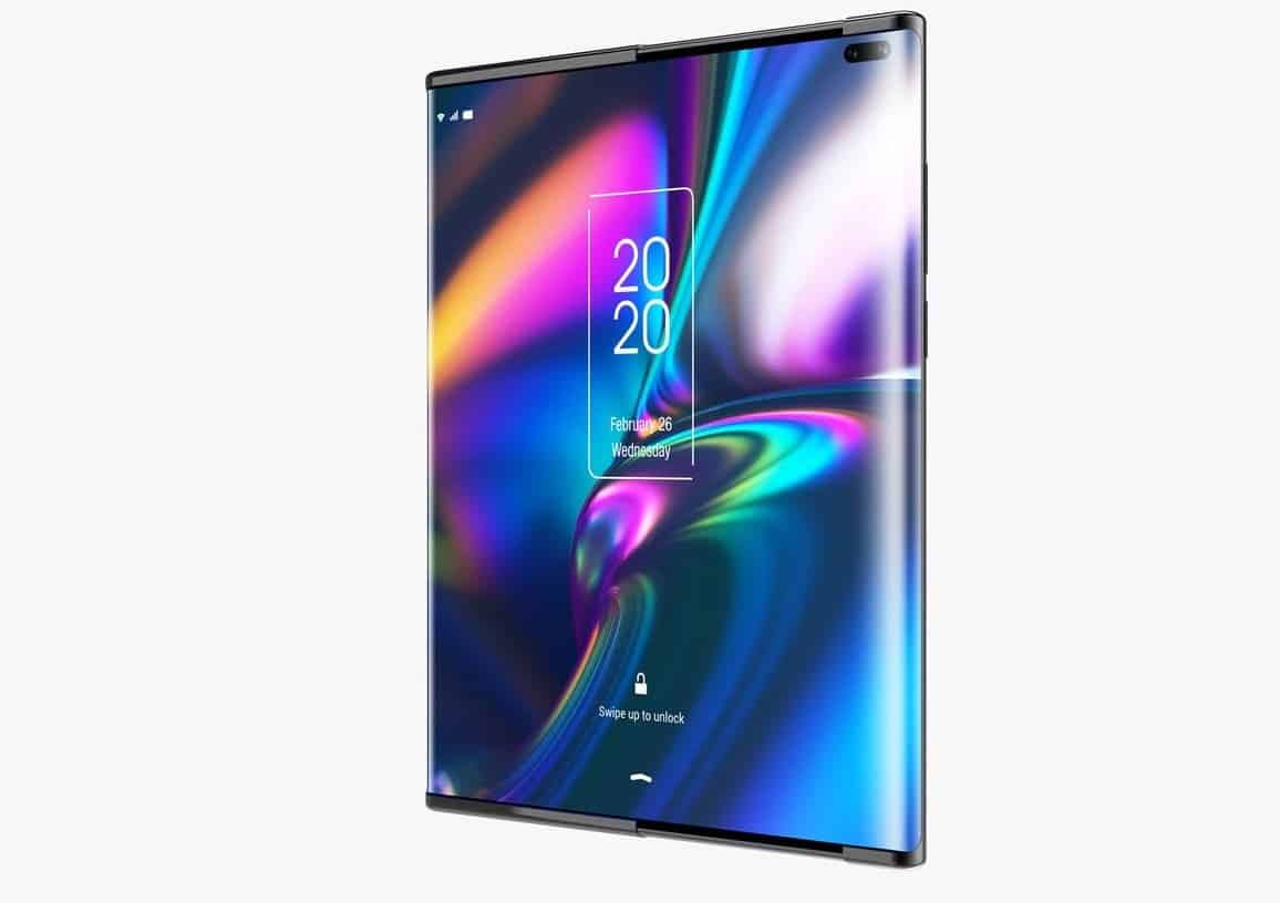 smartphone layar gulung