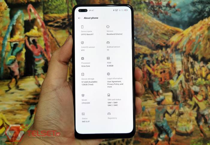 Cara Update ColorOS 11 Oppo Reno4 F