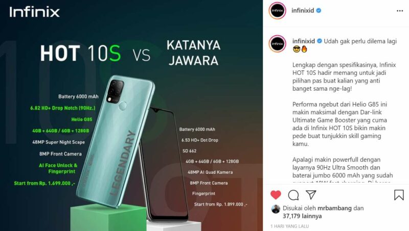 Infinix Xiaomi Instagram