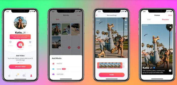 Tinder fitur video