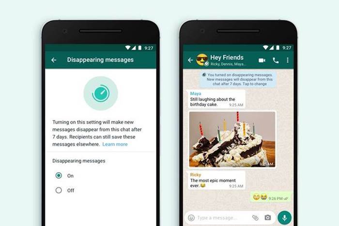 Fitur Dissapearing Messages WhatsApp