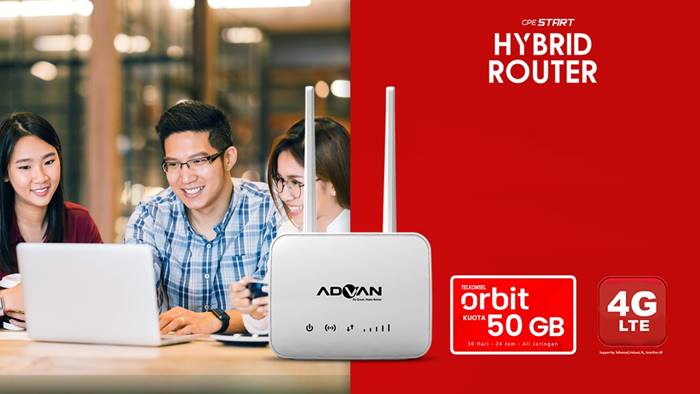 Advan CPE Hybrid Router Telkomsel Orbit