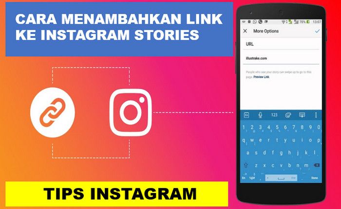 Menambahkan Link ke Instagram Stories